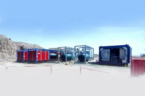 Los 8 conjuntos de Geso de 350kW Compressores de aire + 1500m3/h Sistemas de generador de nitrógeno ayudan a la industria petroquímica Xinjiang de China