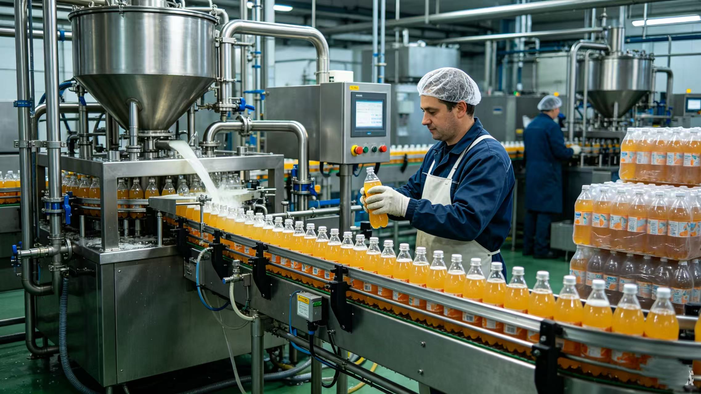 Aplicaciones, ventajas y estándares de los compresores de aire de tornillo en la industria de alimentos y bebidas.